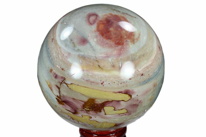 Polished Polychrome Jasper Sphere - Madagascar #118130